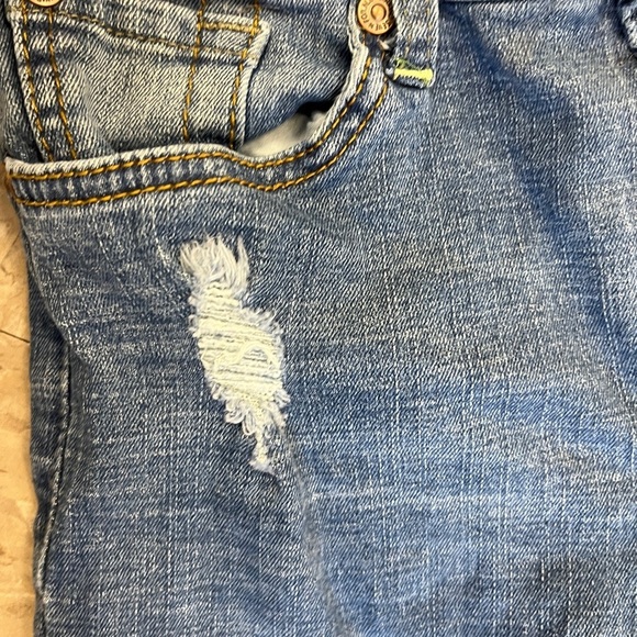 7 For All Mankind Kids Dark Wash "Slimmy" Jeans Size 8 - Picture 4 of 7